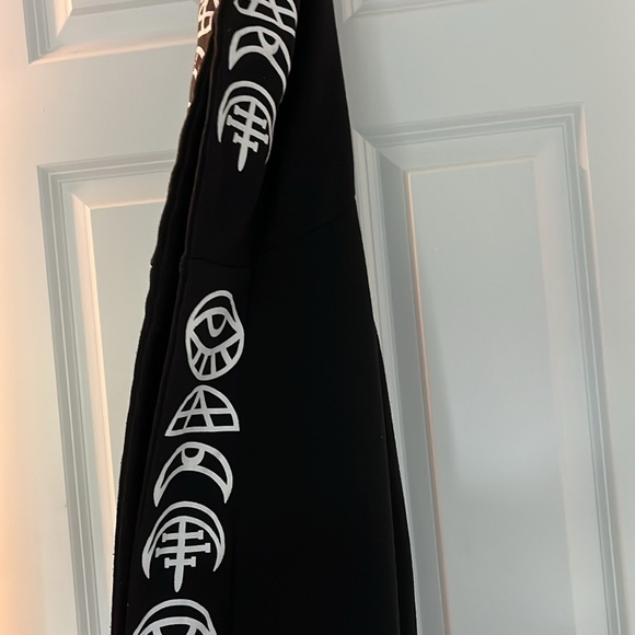 🧿 EVIL EYE 🪬 MOON 🌚 WICCAN CARDIGAN🧙🏻♀️🐈⬛sz.MEDIUM - Picture 10 of 13